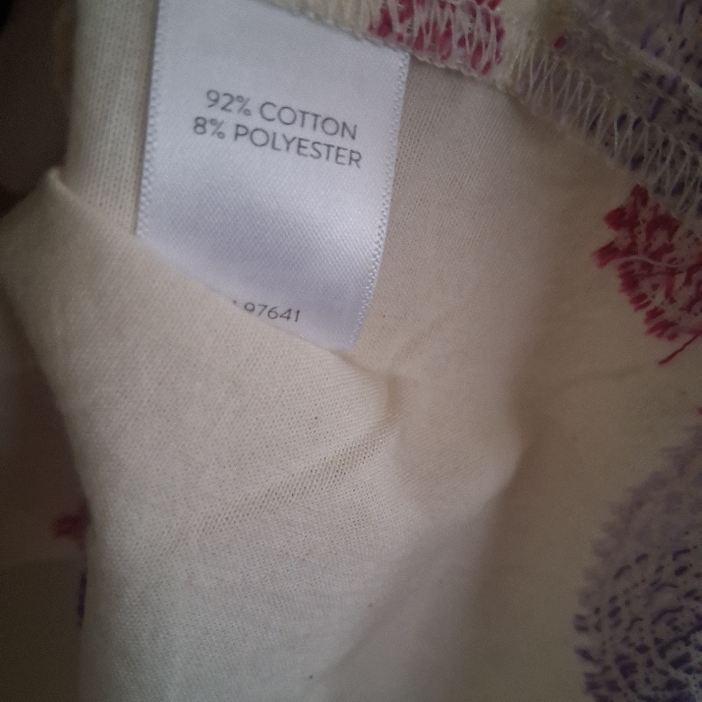 J Jill NWT Popover Paisley 3/4 Sleeve Cotton Blend Top XLT/2X - Picture 6 of 6